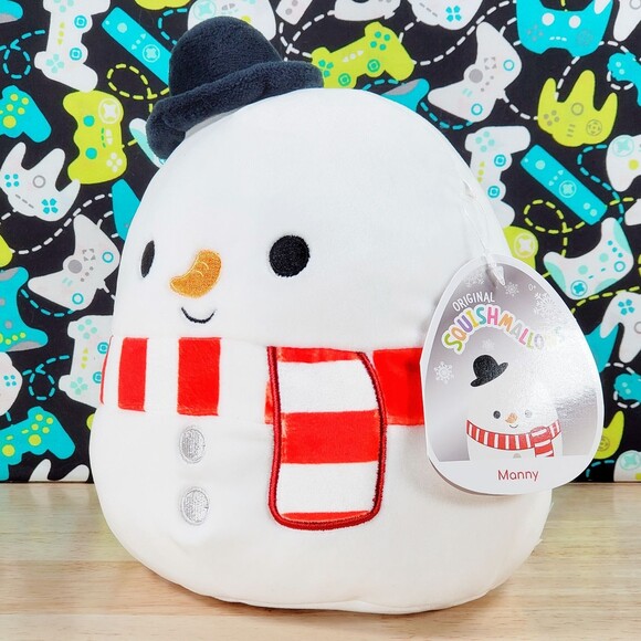 Squishmallow Manny the Christmas Snowman 8" [ 2021 ] UltraSoft Stuffed Plush - Picture 6 of 12